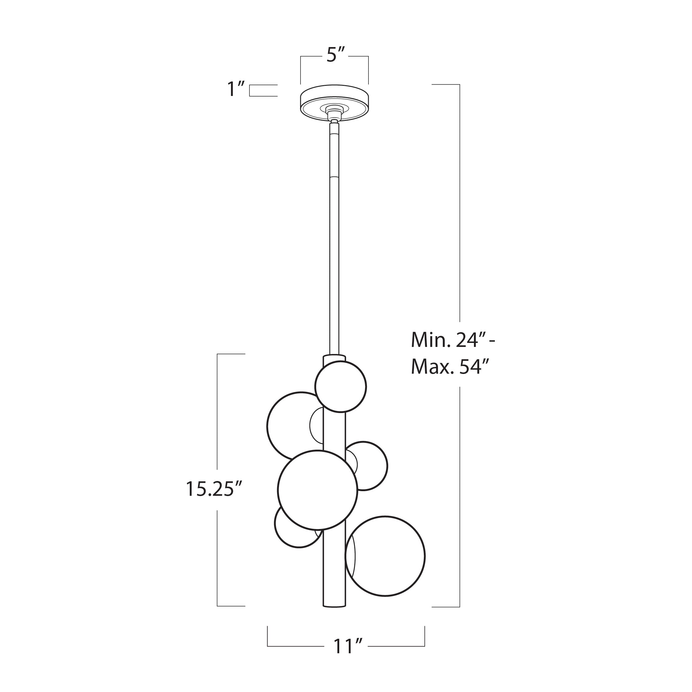 Regina Andrew Styx Vertical Oil Rubbed Bronze Pendant