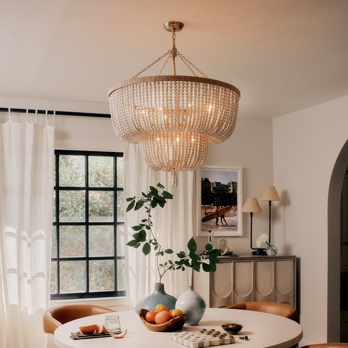 Regina Andrew Cameron White Chandelier