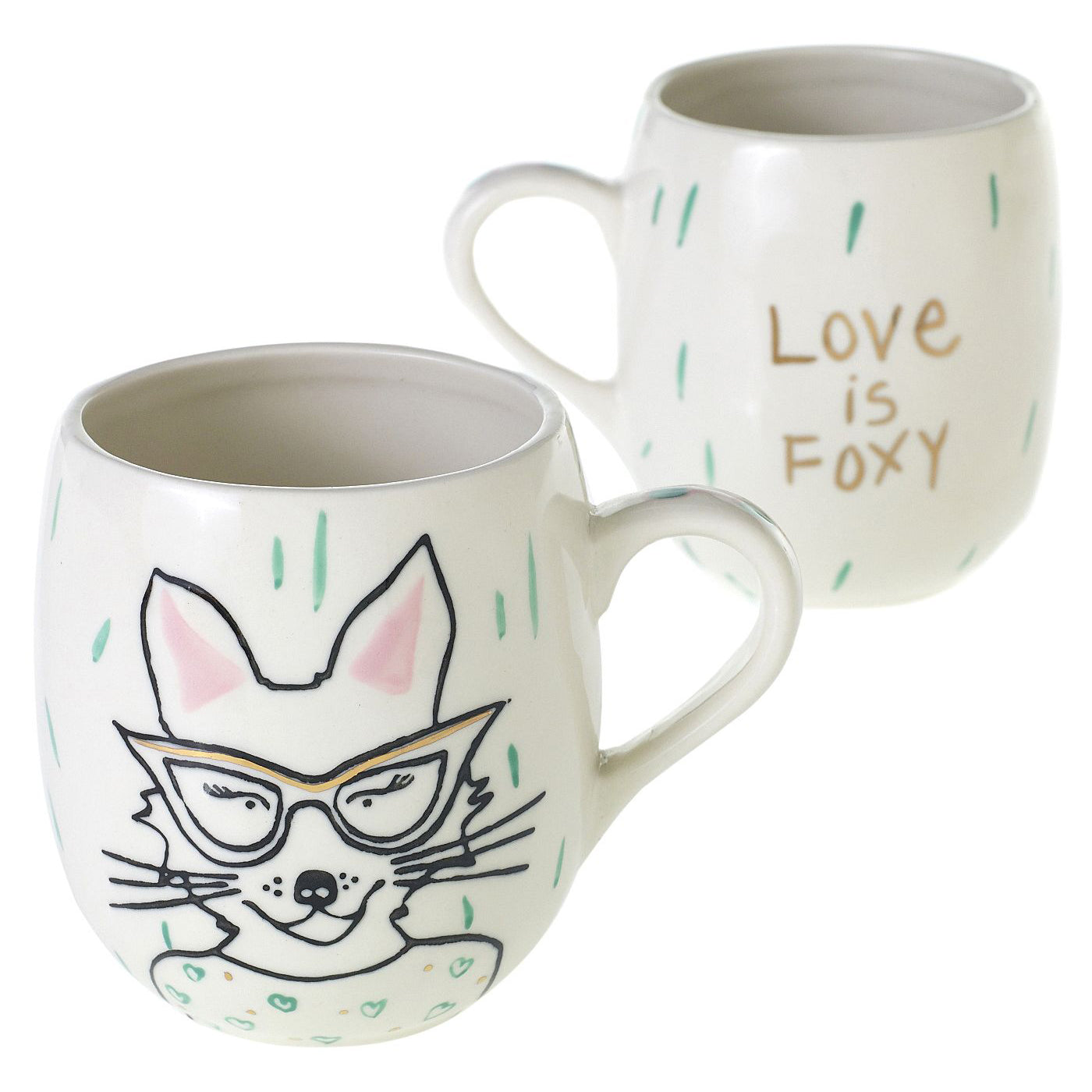 Eric + Eloise Peace + Love Mug Set of 2