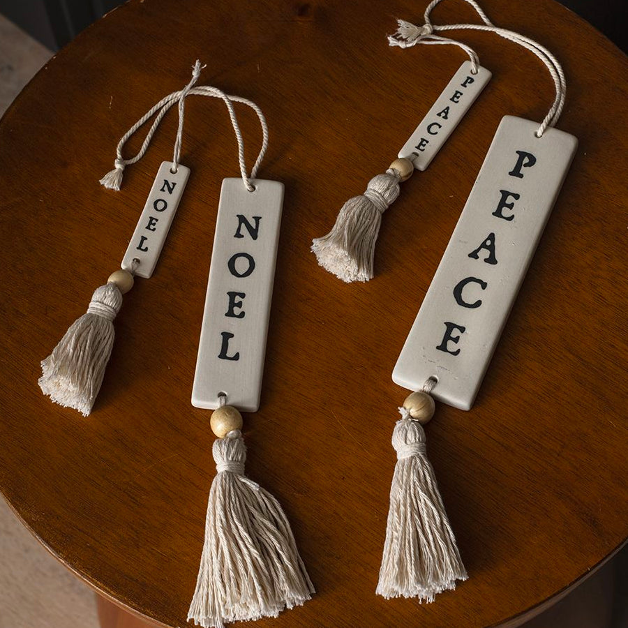 Holiday Greetings Ornament Set of 4