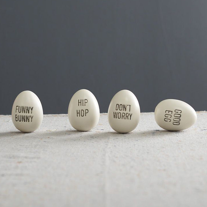 Spritz Text Easter Egg Set of 4