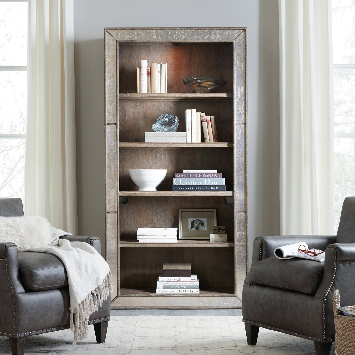Hooker Furniture Rustic Glam Bookcase