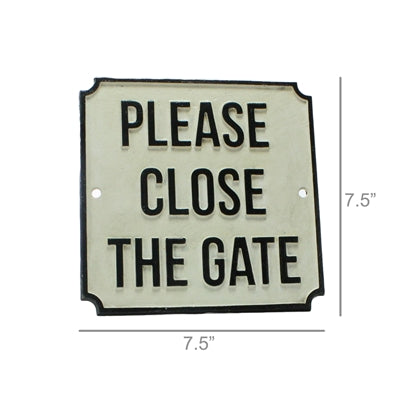 Please Close the Gate Sign