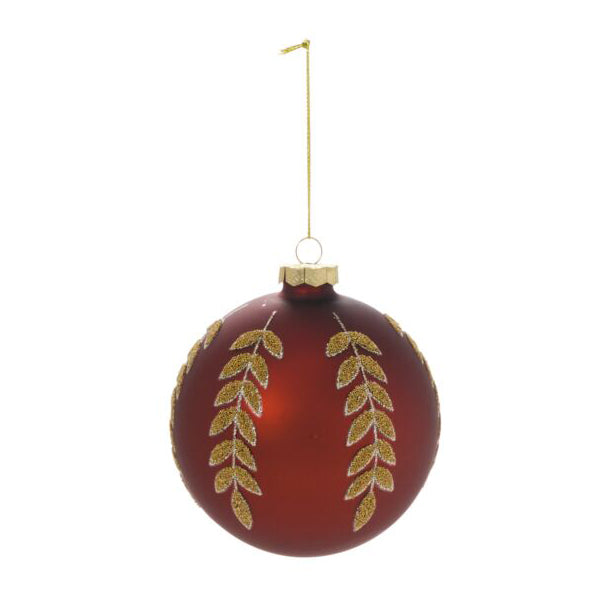 Beaded Leaf Ornament Set of 6