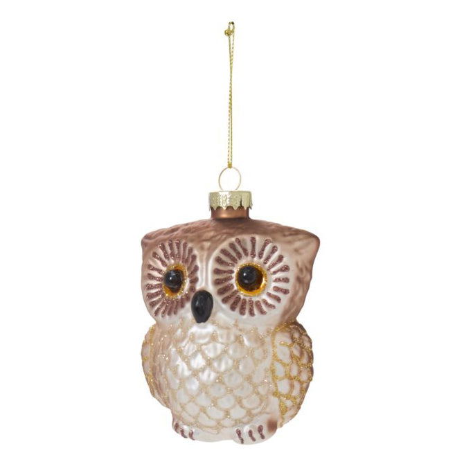 Tawny Owl Ornament Set of 6