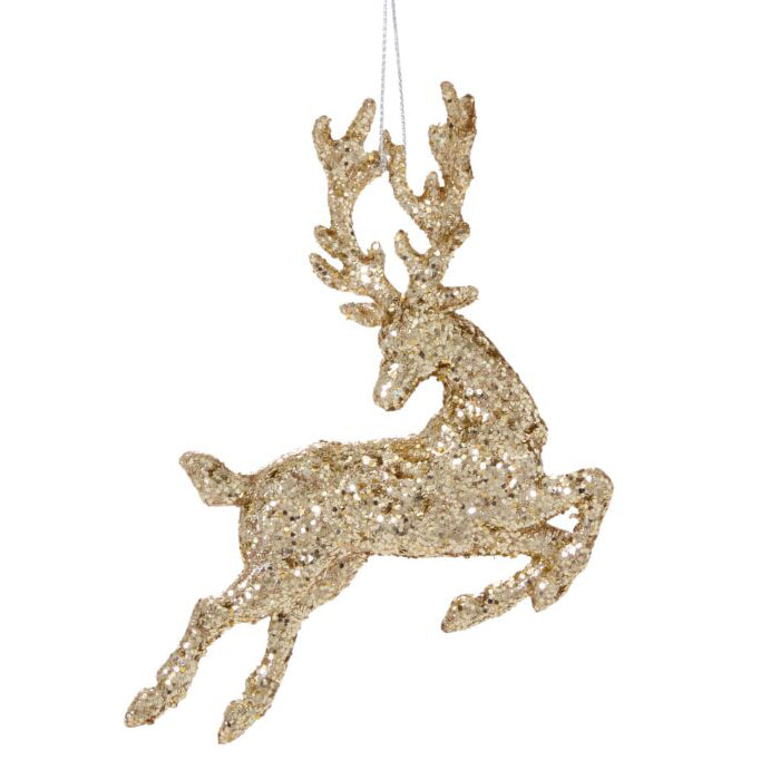 Leaping Deer Ornament Set of 6