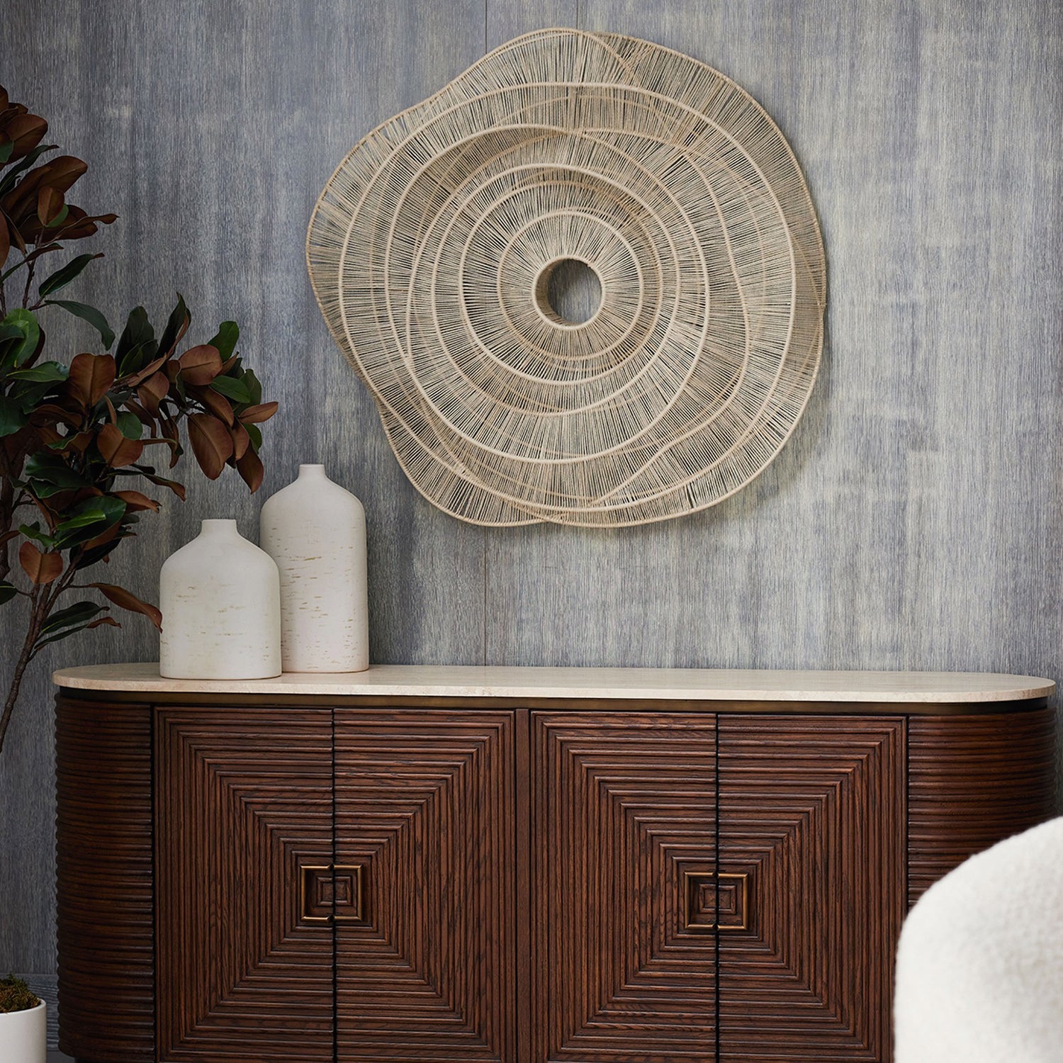 Interlude Home Marina Classic Walnut Credenza
