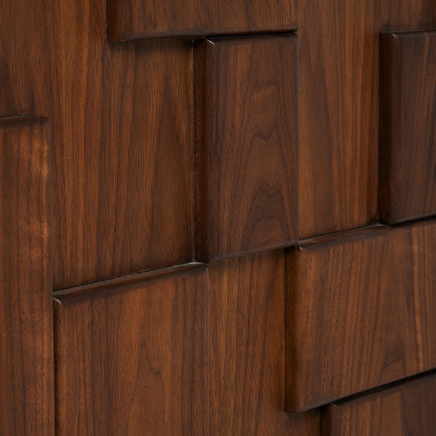 Louise Classic Walnut Occasional Chest in walnut Classic Walnut finish, back view
