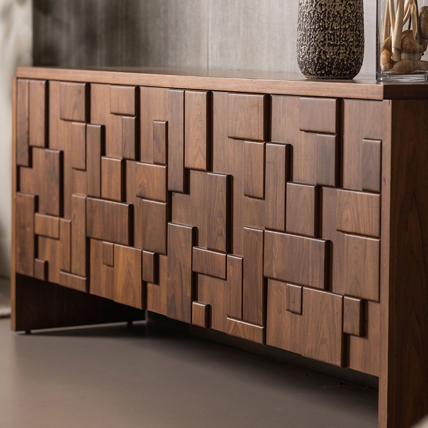 Interlude Home Louise Classic Walnut Credenza