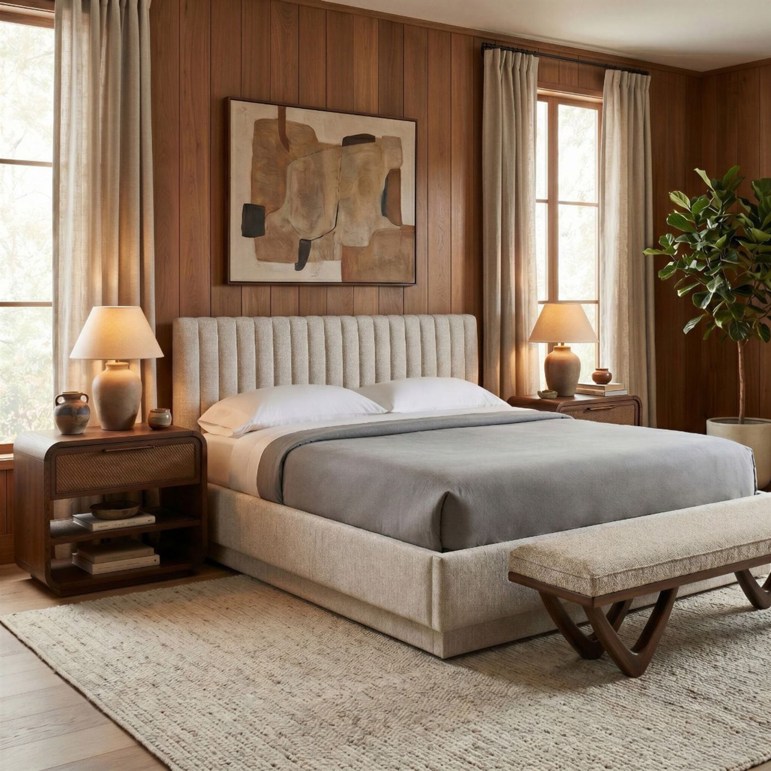 Interlude Home Marsh Walnut Bedside Chest