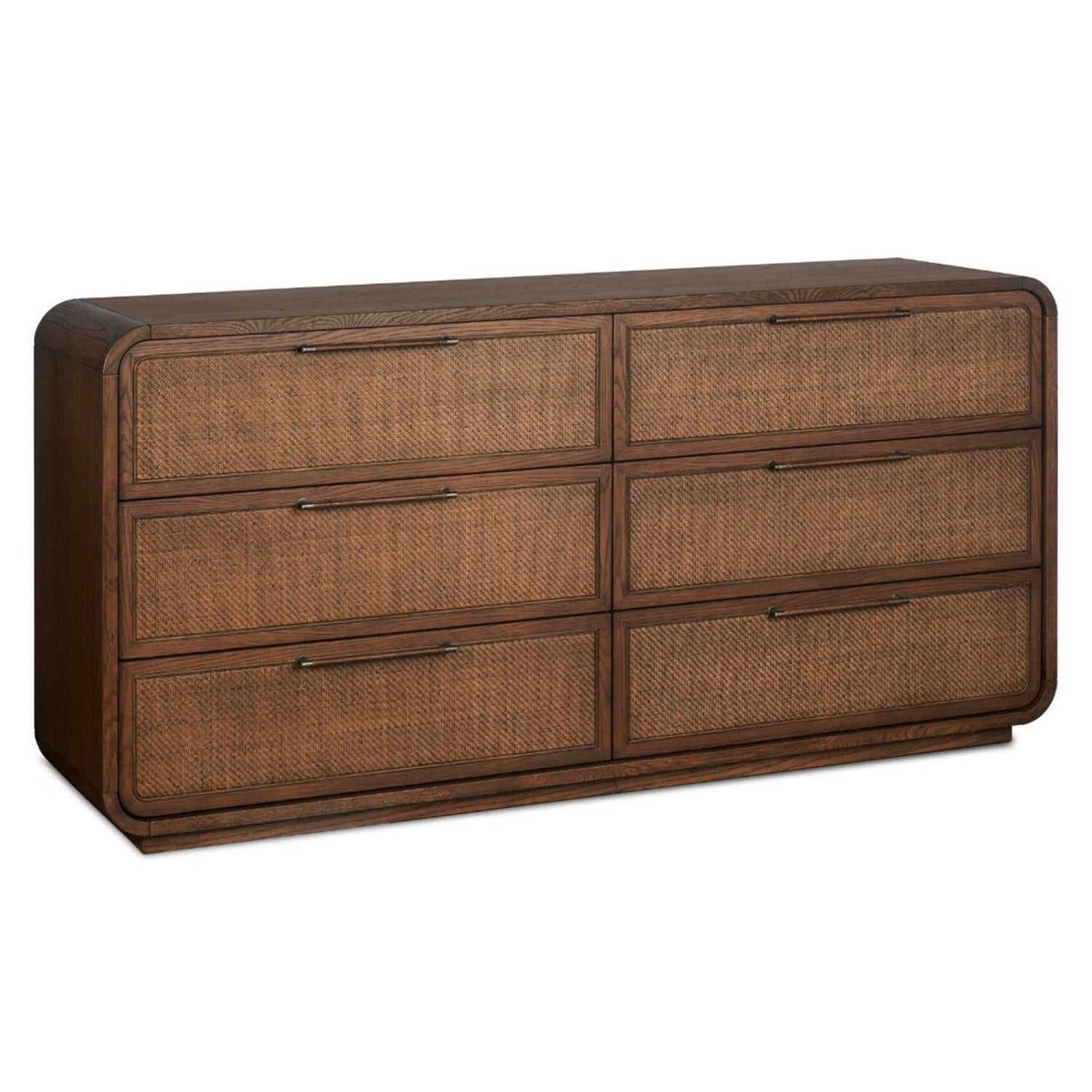 Interlude Home Marsh Walnut 6 Drawer Chest