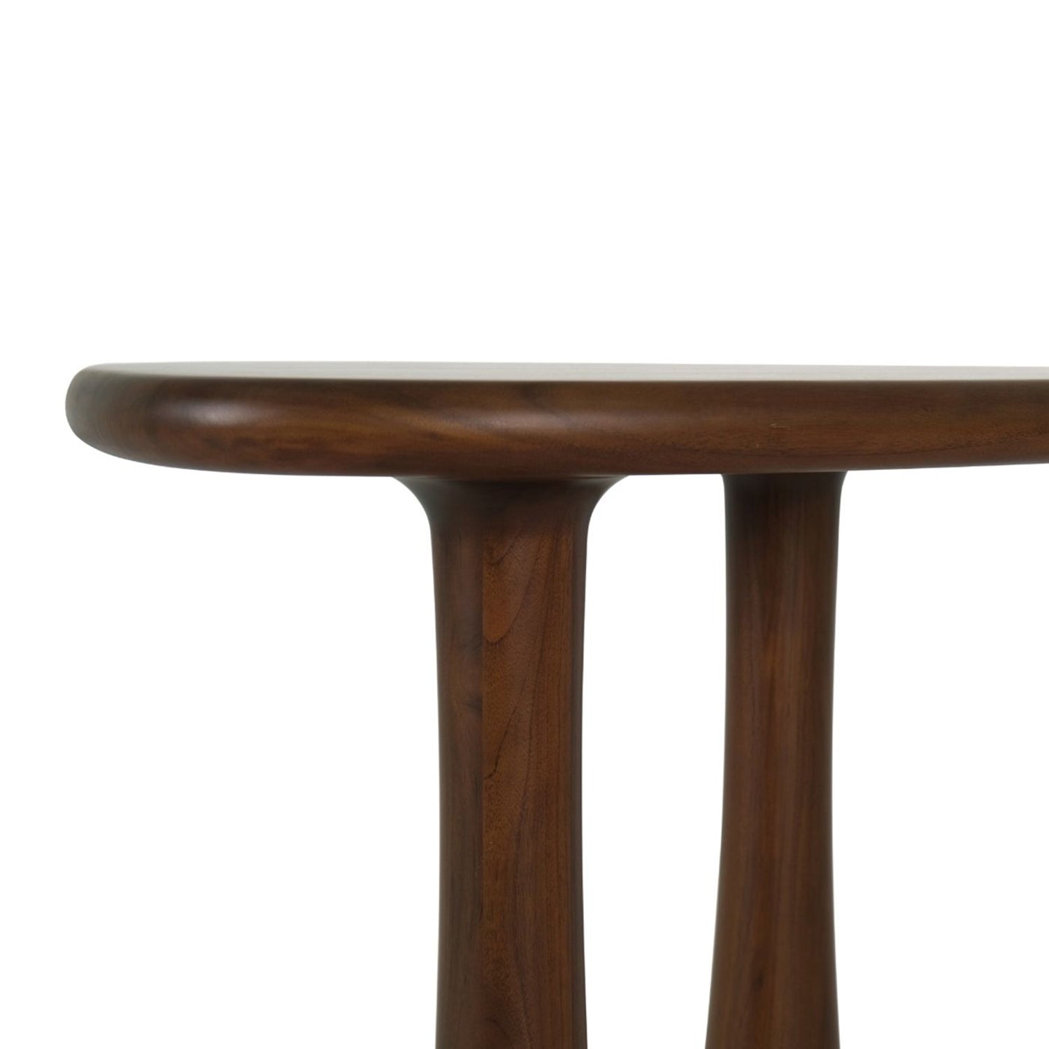Side profile of the Lark Classic Walnut Console Desk desk in Classic Walnut