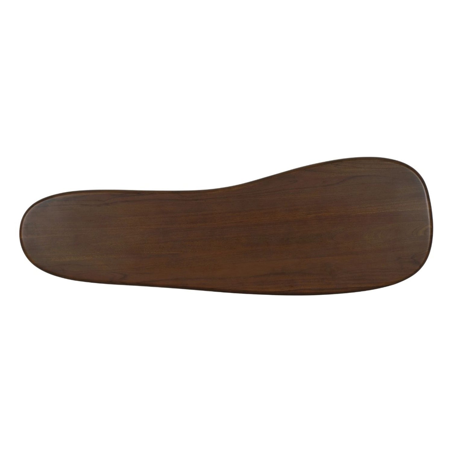 Close-up of the Teak finish on the Lark Classic Walnut Console Desk