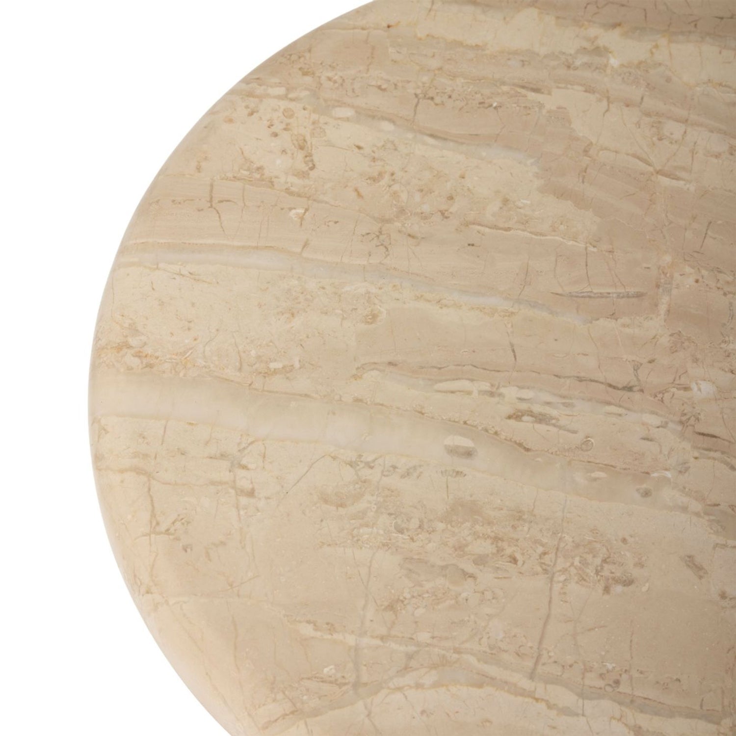 Barcelona Biscuit Accent Table shown to scale, revealing its accent table silhouette