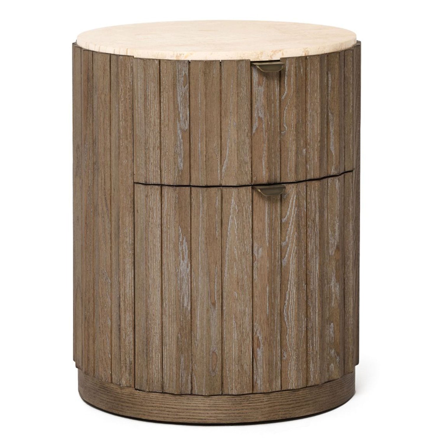 Interlude Home Montauk Autumn Brown Bedside Chest