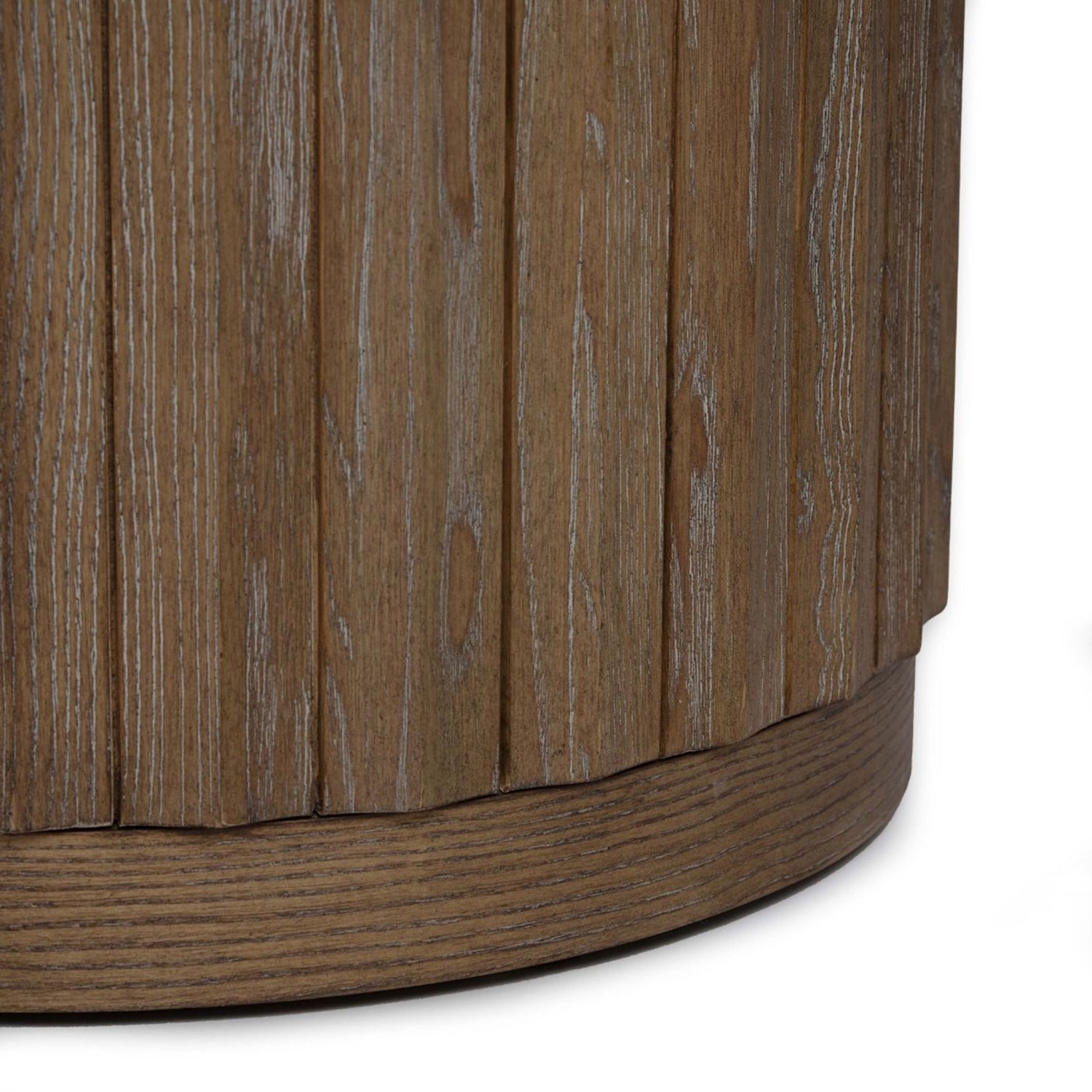 Side profile of the Montauk Autumn Brown Bedside Chest nightstand in Autumn Brown