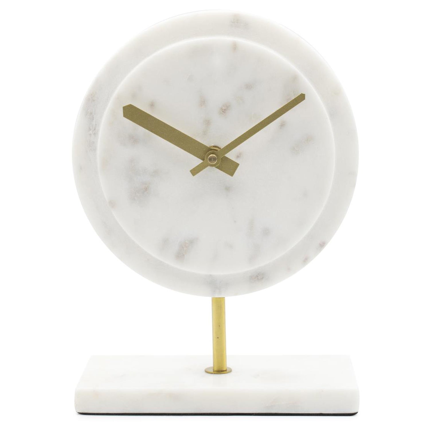 Piero White Marble Clock