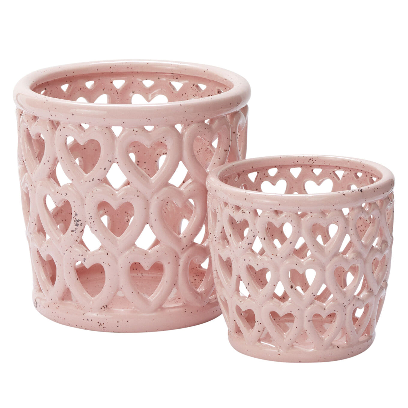 Cherished Hearts Orchid Pot Set of 2