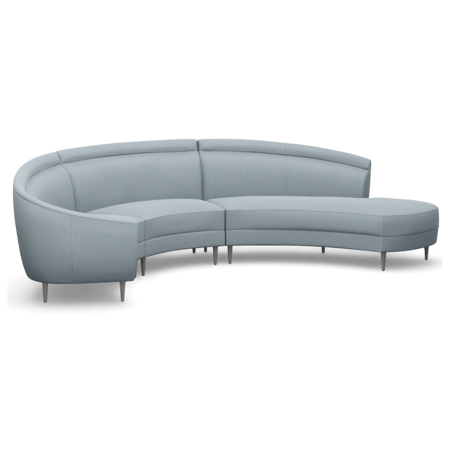 Interlude Home Capri Chaise 3 Piece Sectional Sofa