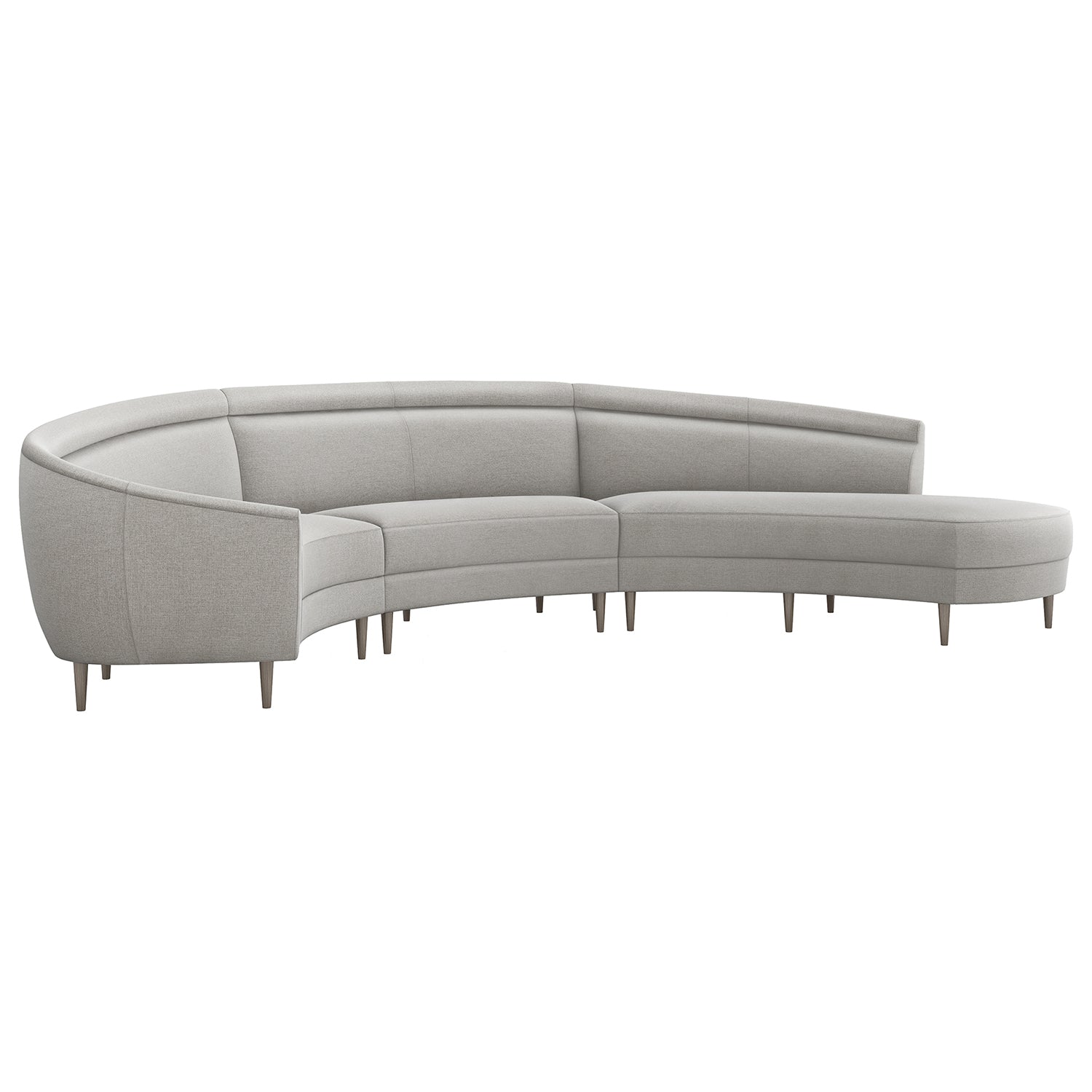 Interlude Home Capri Chaise 3 Piece Sectional Sofa