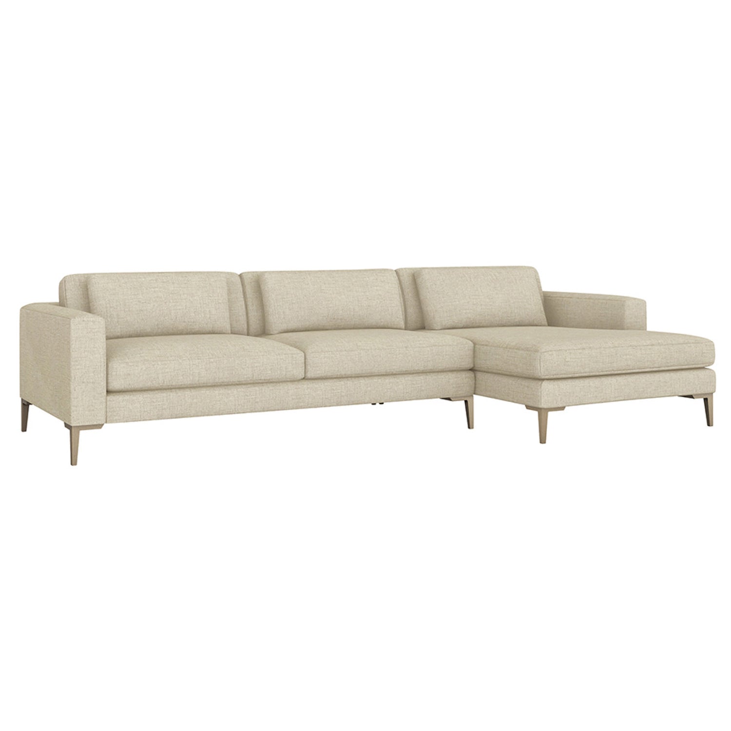 Interlude Home Izzy Right Chaise Sectional Sofa