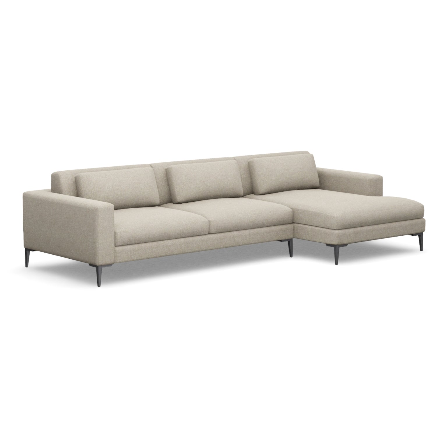Interlude Home Izzy Right Chaise Sectional Sofa