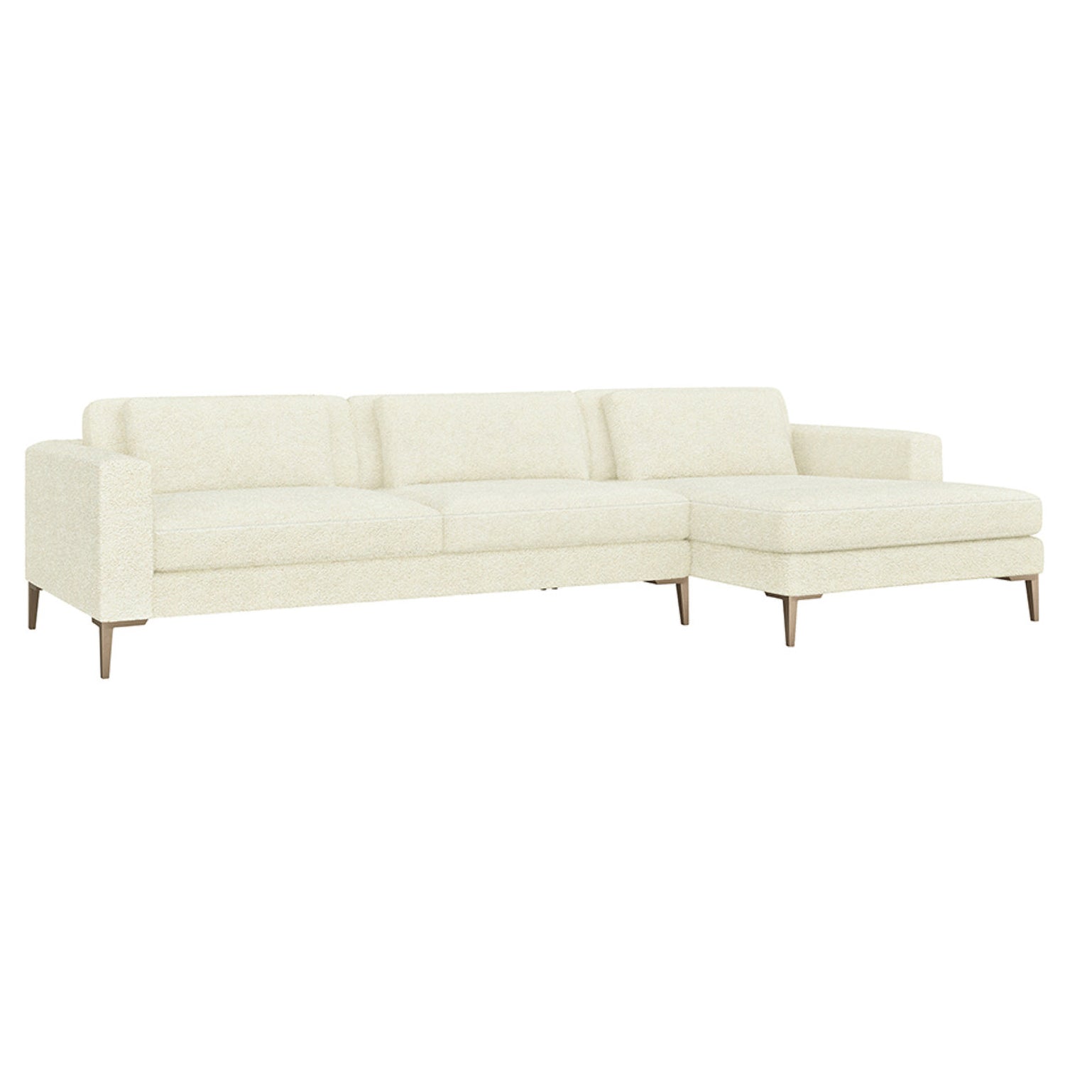 Interlude Home Izzy Right Chaise Sectional Sofa