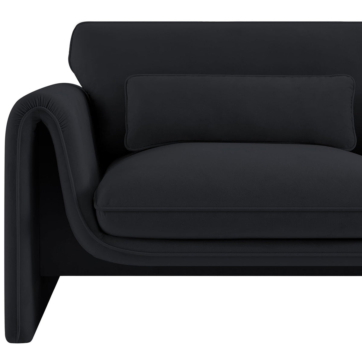 Sloan Black Velvet Upholstered Chair