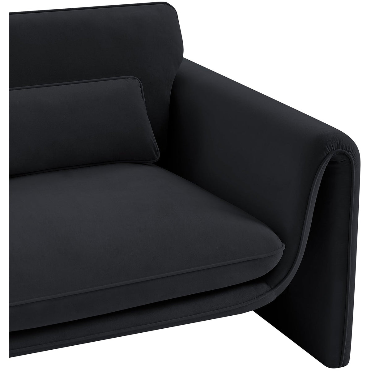 Sloan Black Velvet Upholstered Chair