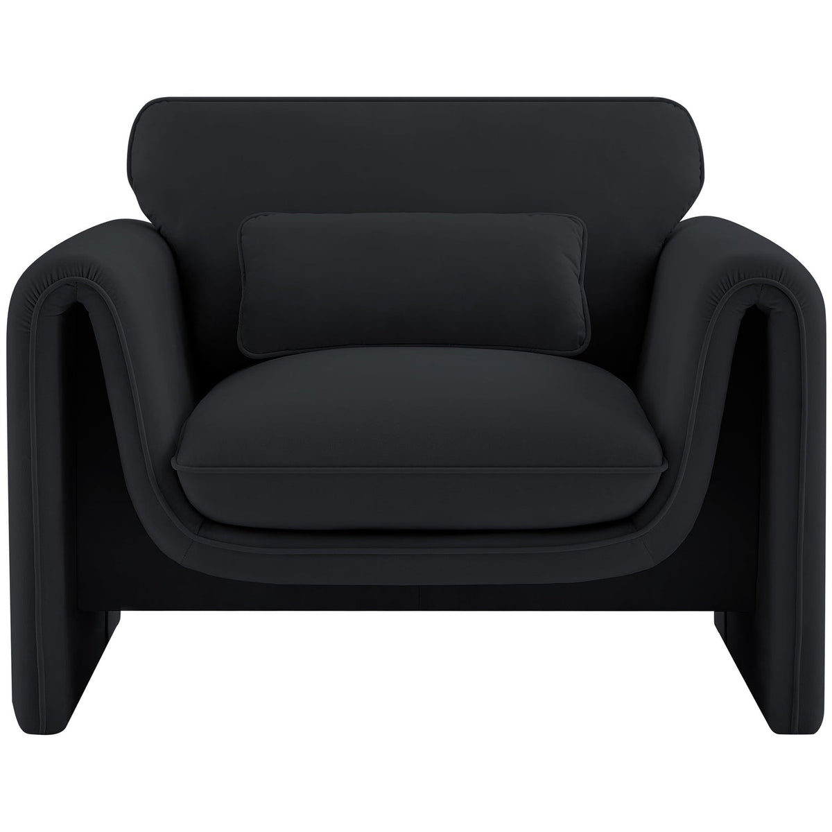 Sloan Black Velvet Upholstered Chair