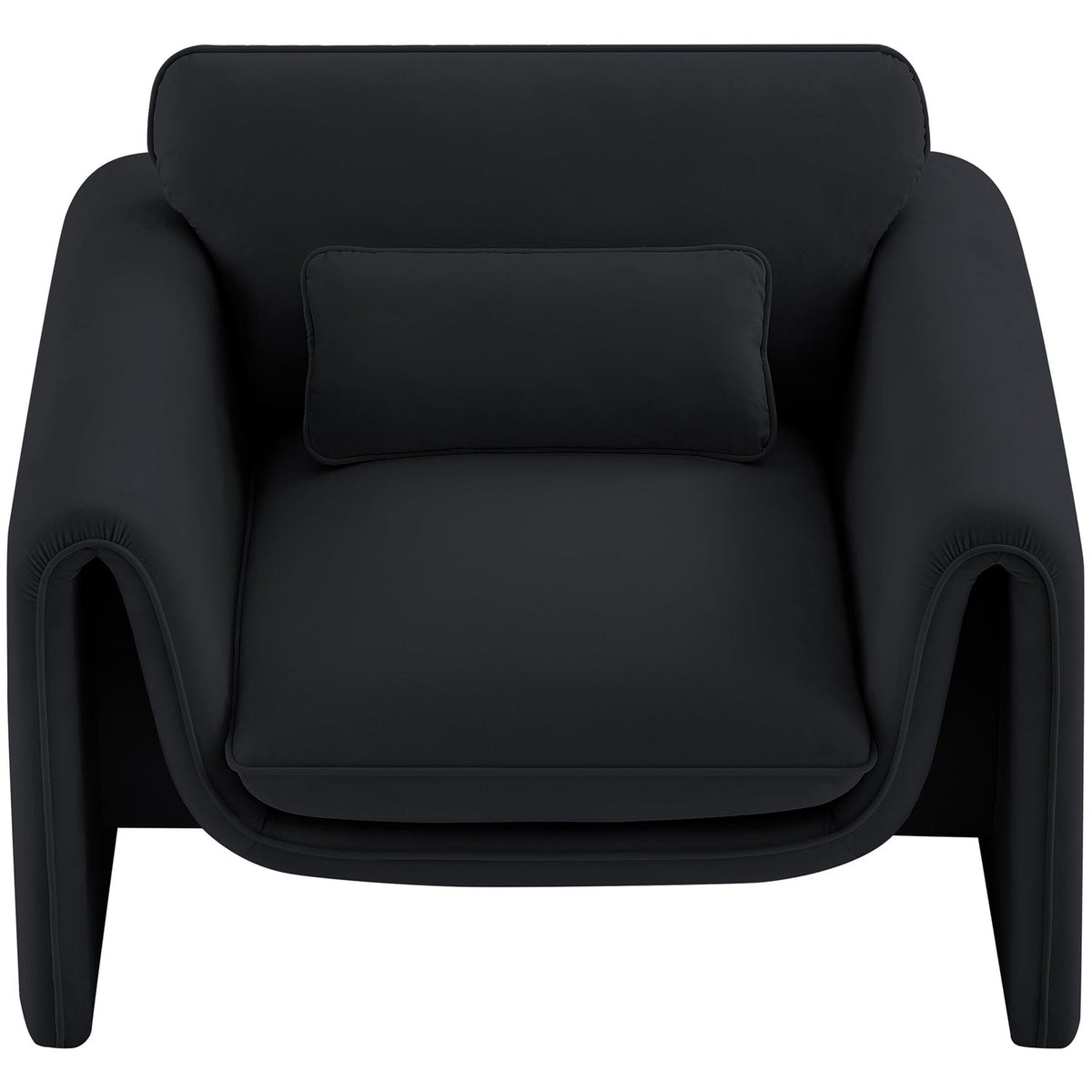 Sloan Black Velvet Upholstered Chair
