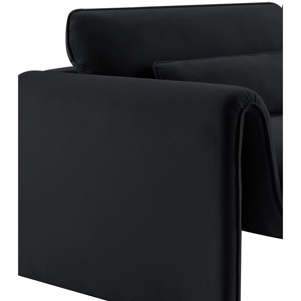 Sloan Black Velvet Upholstered Chair
