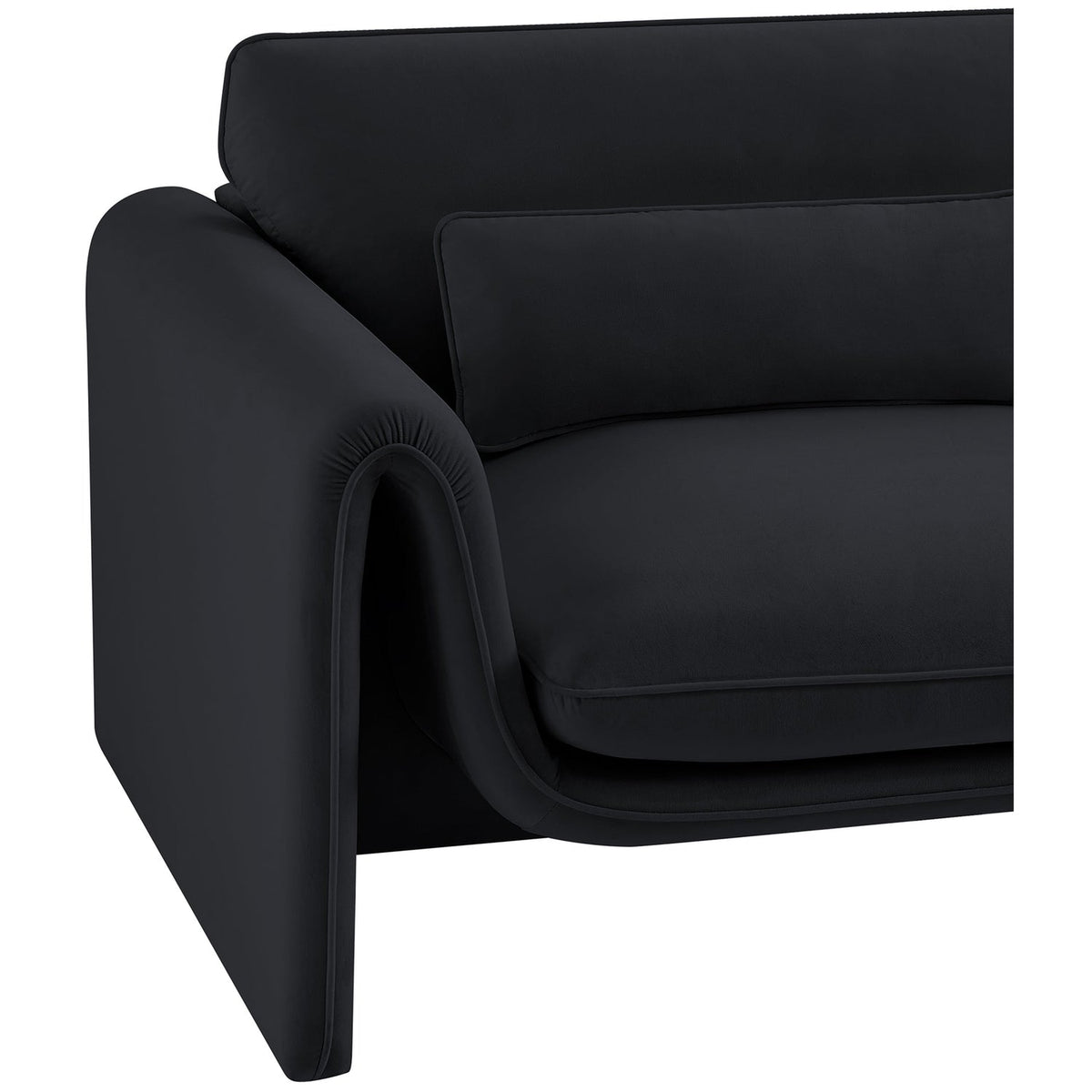 Sloan Black Velvet Upholstered Chair