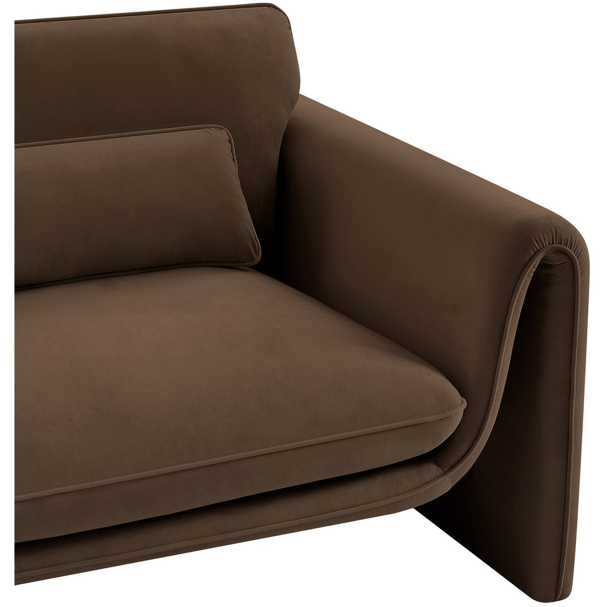 Sloan Brown Velvet Upholstered Chair
