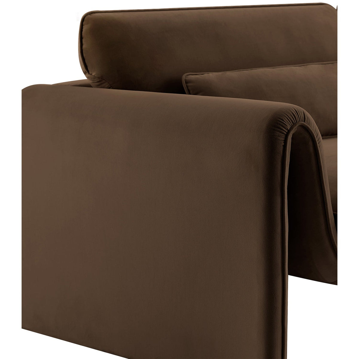 Sloan Brown Velvet Upholstered Chair