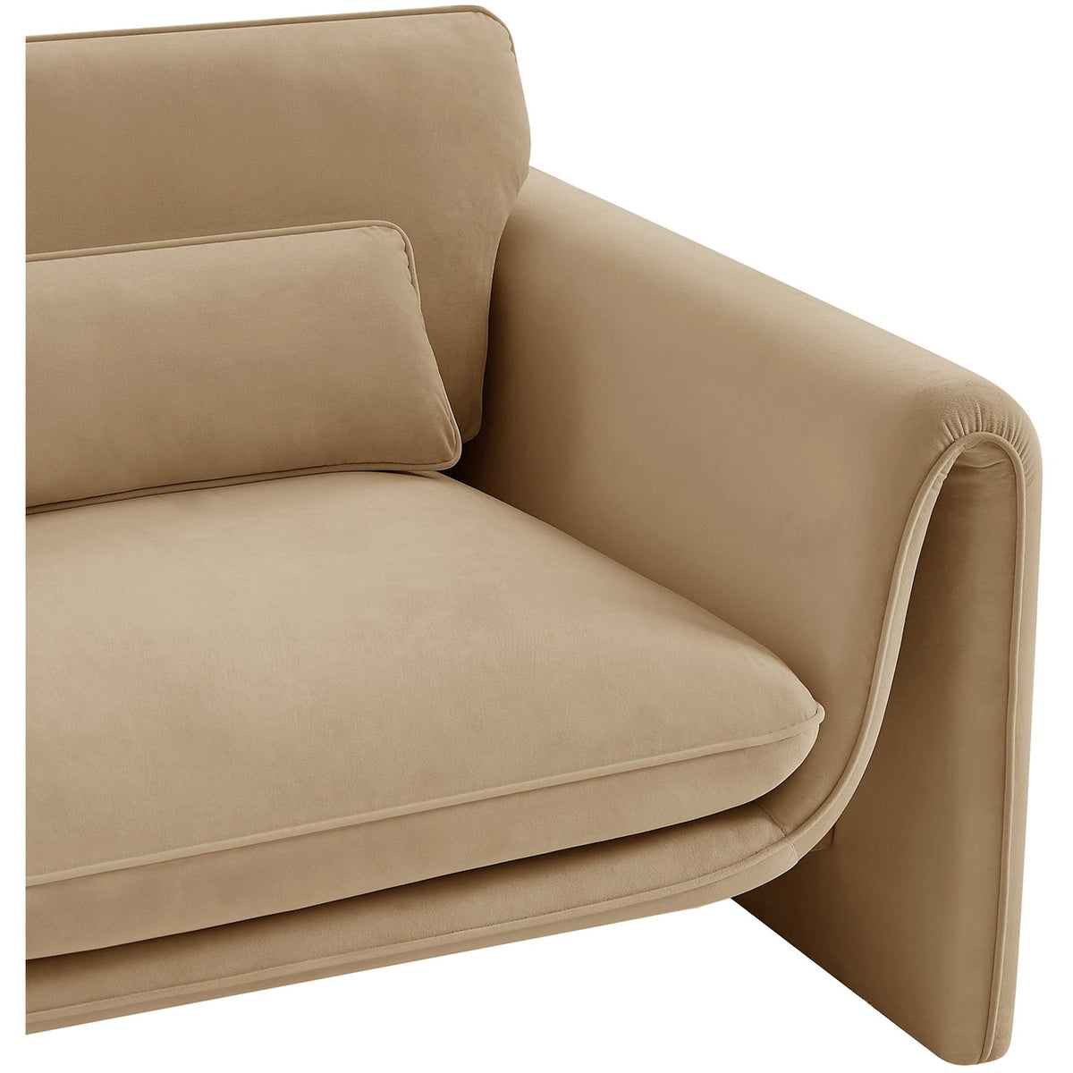 Sloan Camel Velvet Upholstered Chair