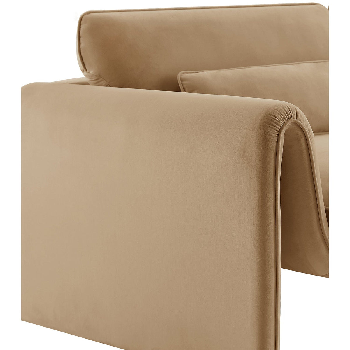 Sloan Camel Velvet Upholstered Chair