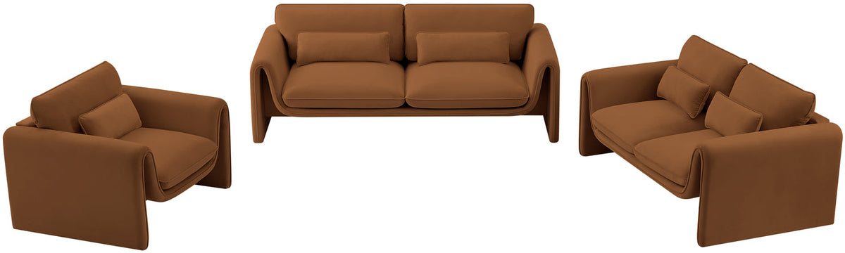 Sloan Saddle Velvet Upholstered Chair