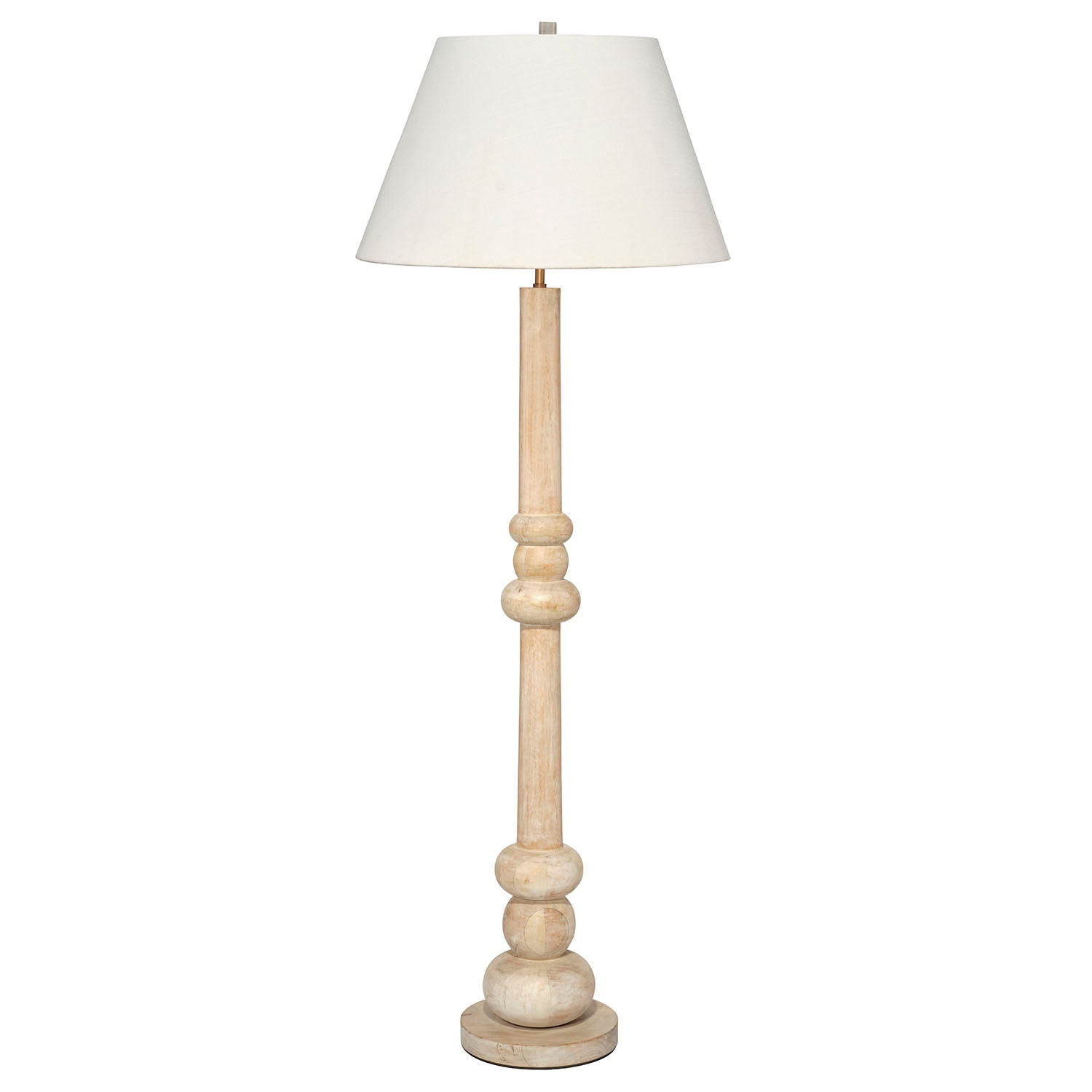 Jamie Young Augustine White Washed Floor Lamp