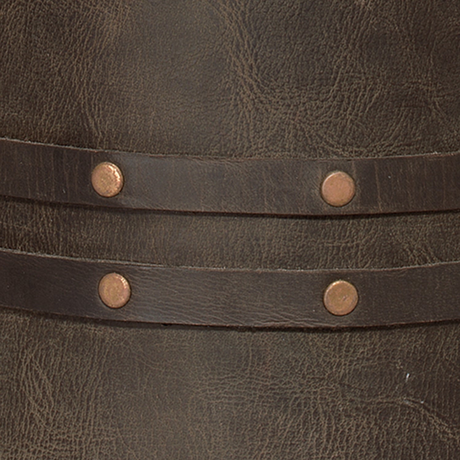 Jamie Young Barrel Vintage Leather Table Lamp