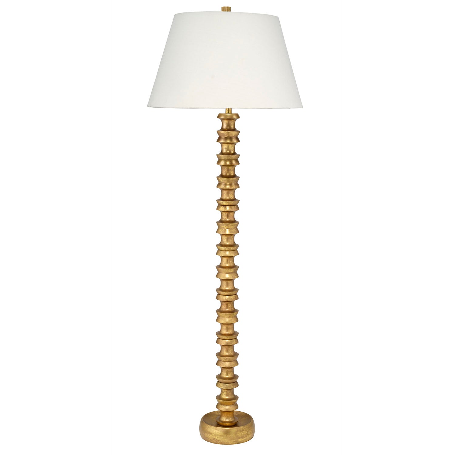 Jamie Young Melrose Gold Leaf Floor Lamp