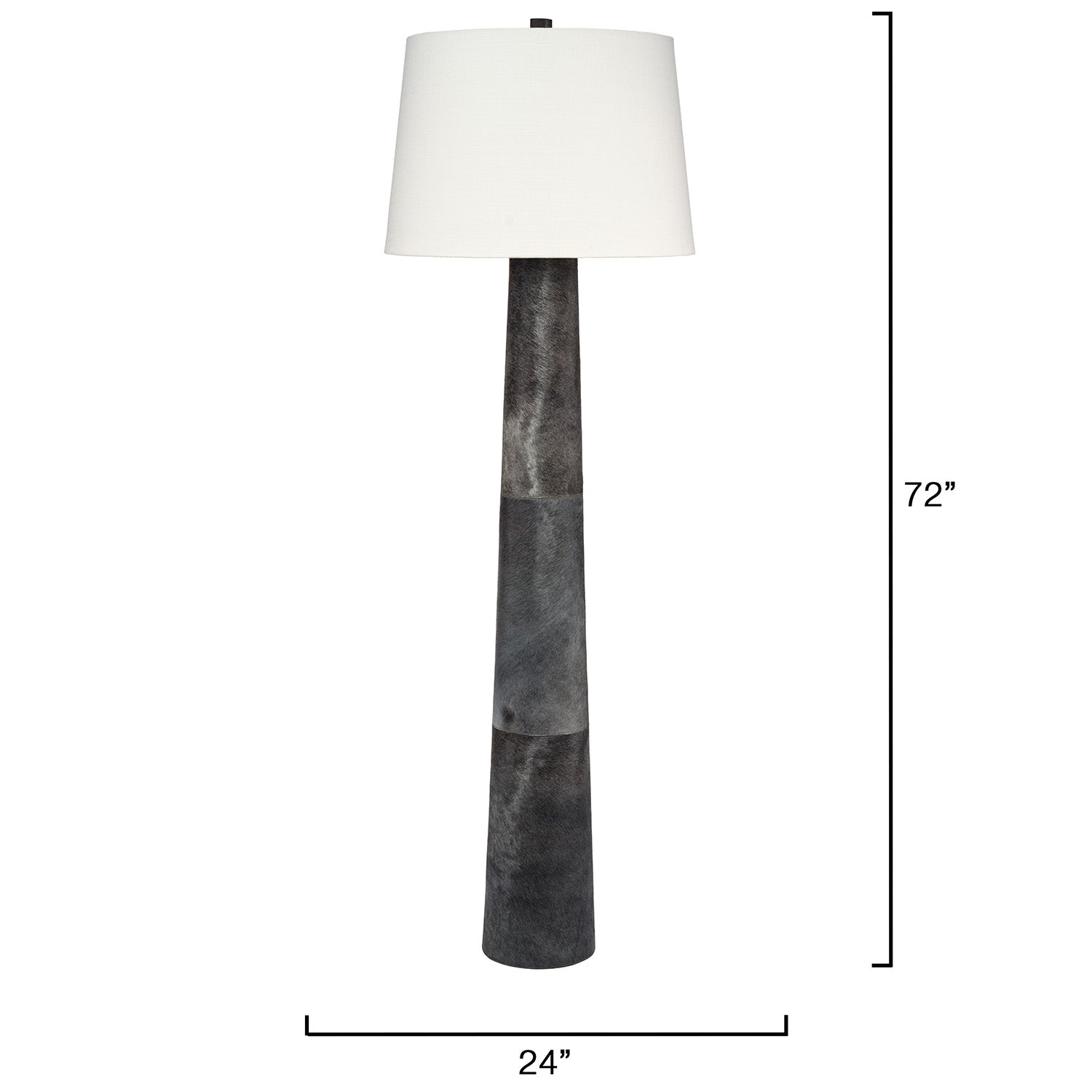 Jamie Young Robertson Slate Hide Floor Lamp