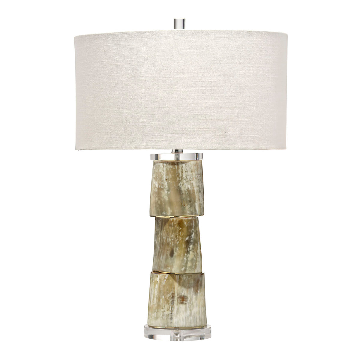 Jamie Young Stag Cream Stacked Horn Table Lamp
