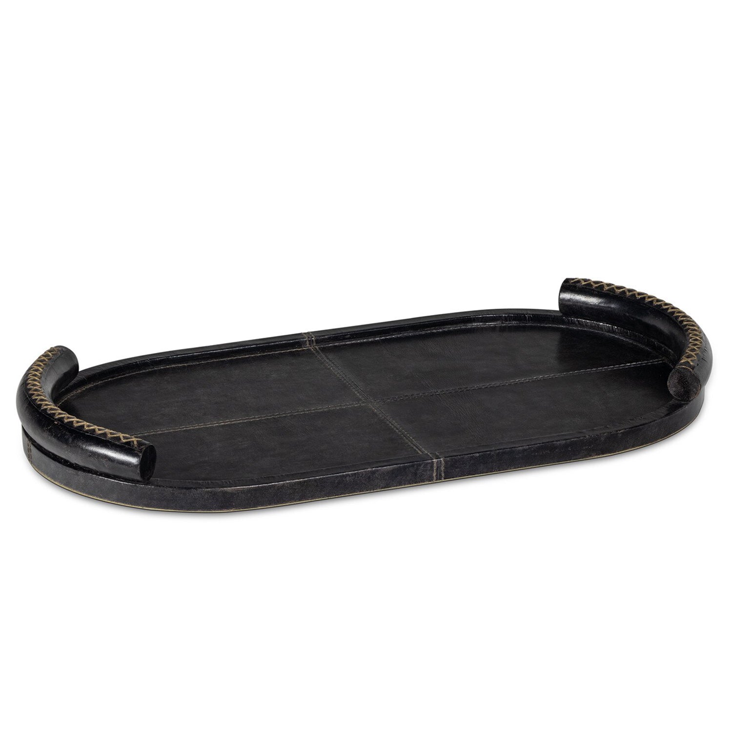 Regina Andrew Forte Oval Leather Tray