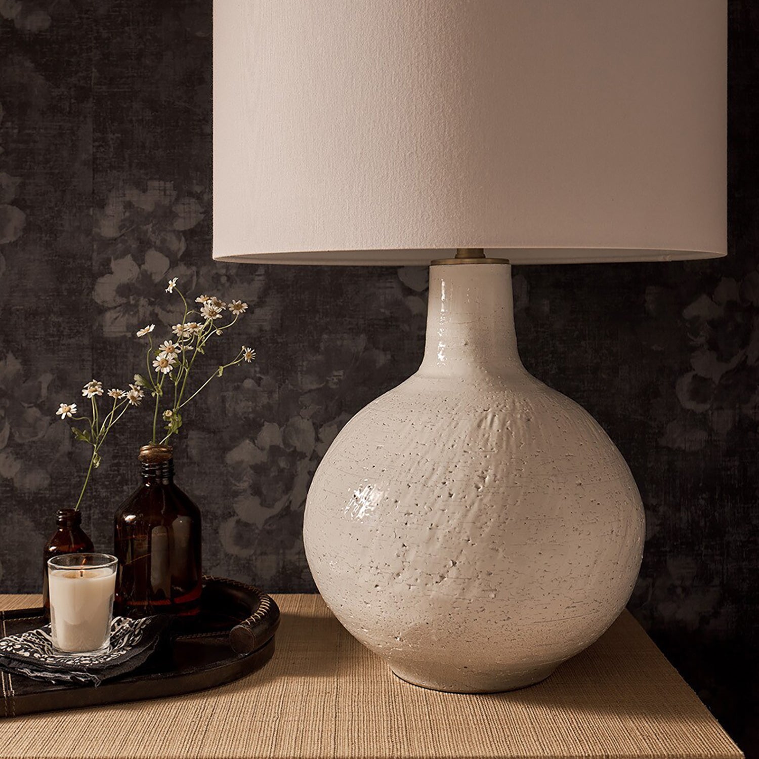 Regina Andrew Forte Oval Leather Tray