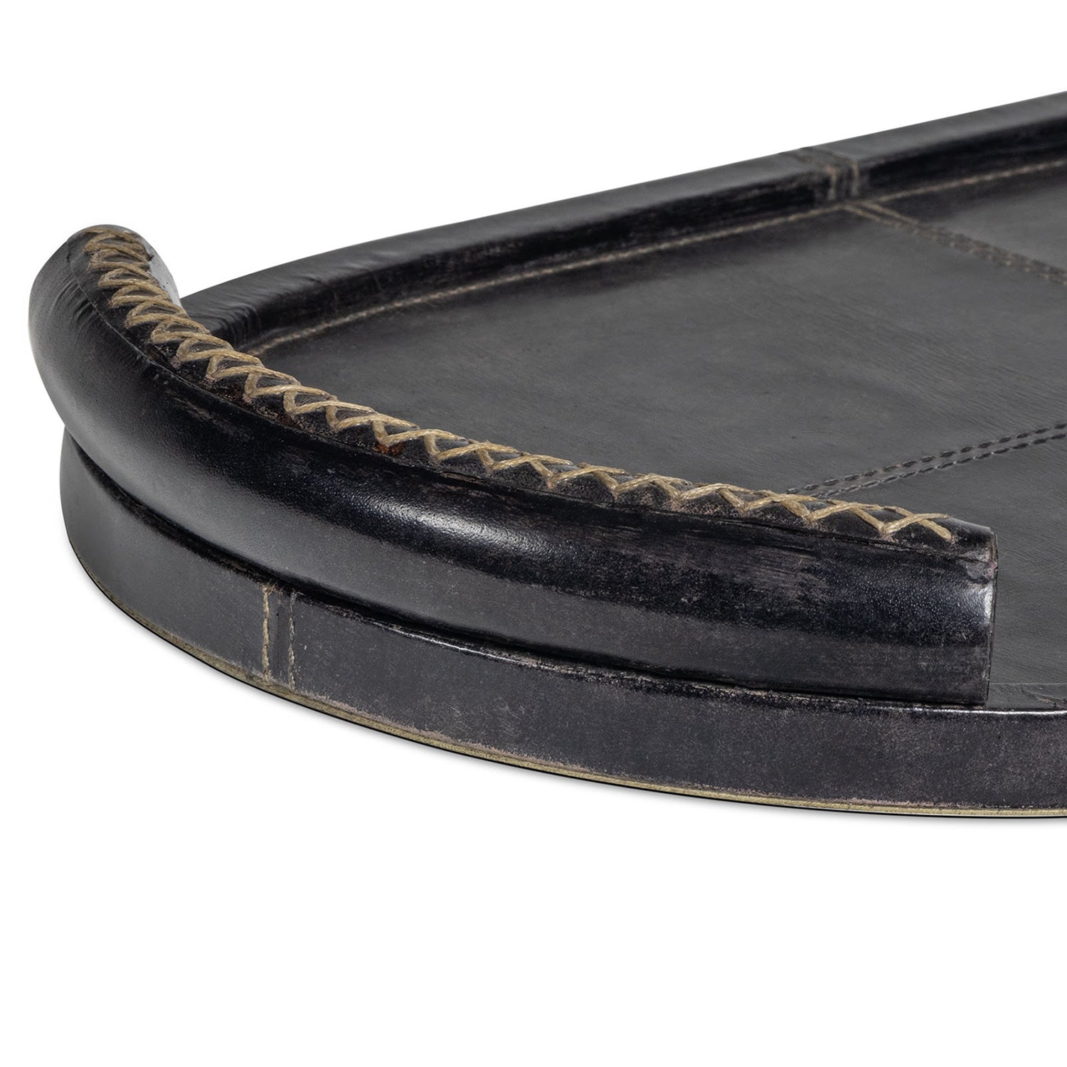 Regina Andrew Forte Oval Leather Tray