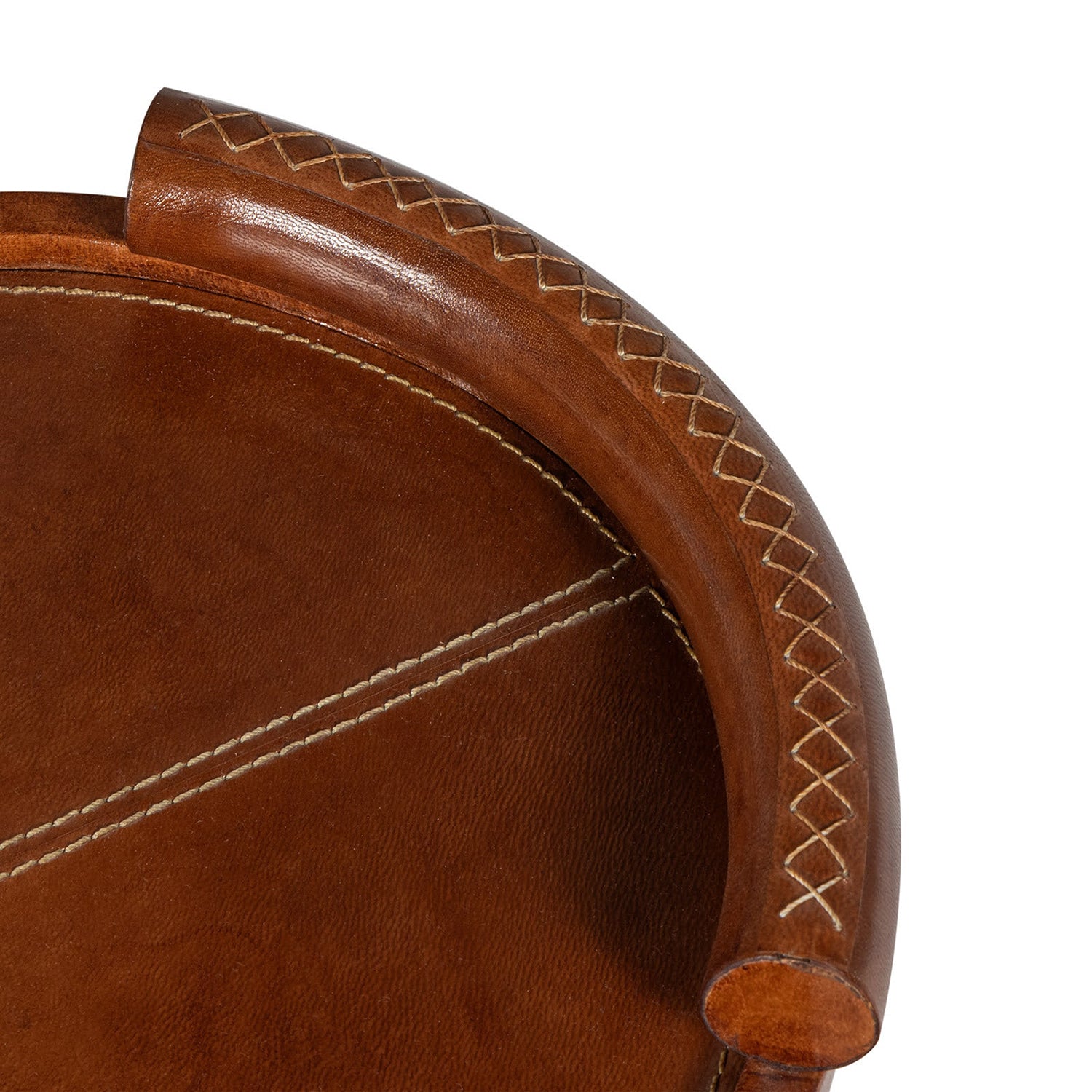 Regina Andrew Forte Oval Leather Tray