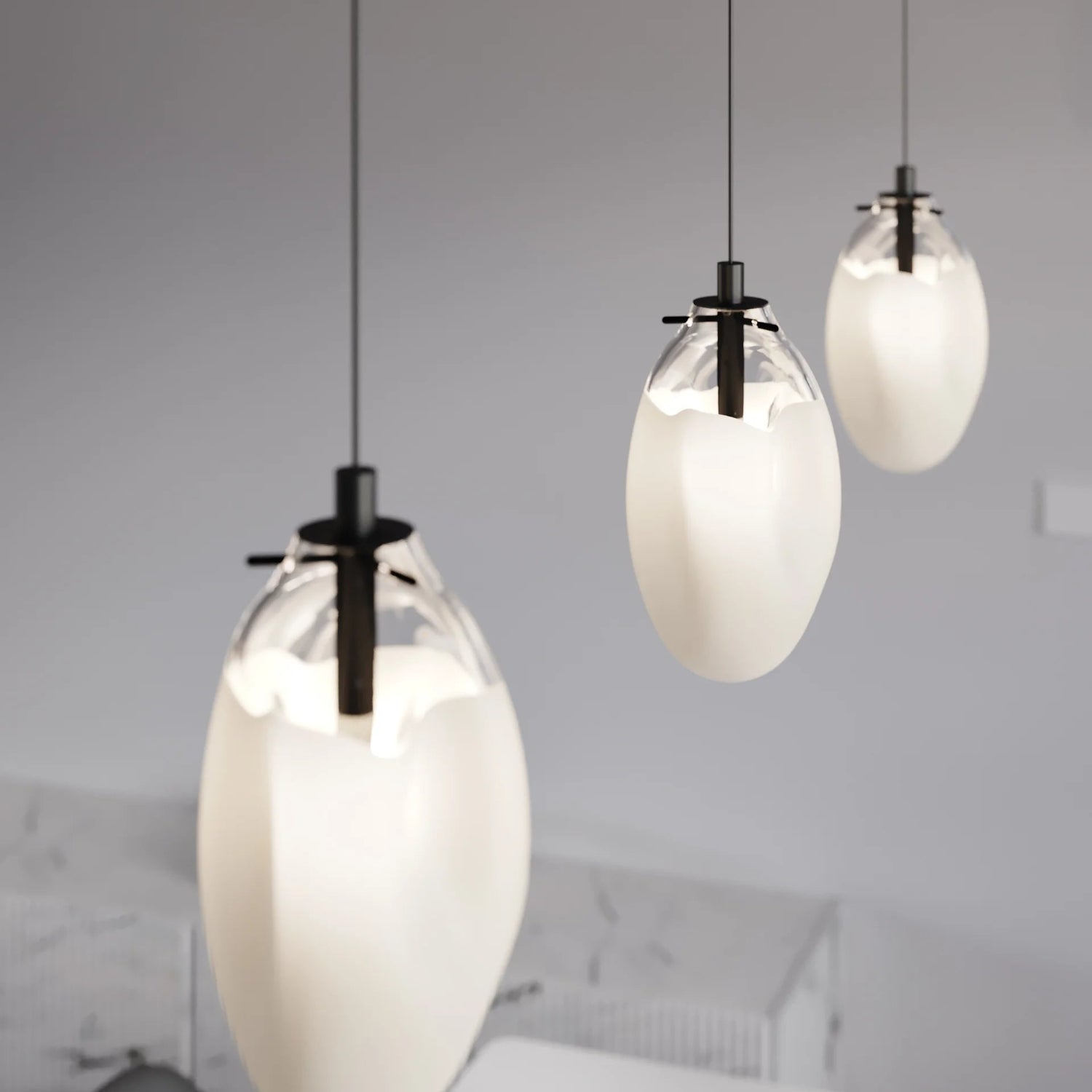 Sonneman Liquid Satin Black 2970.25W Pendant