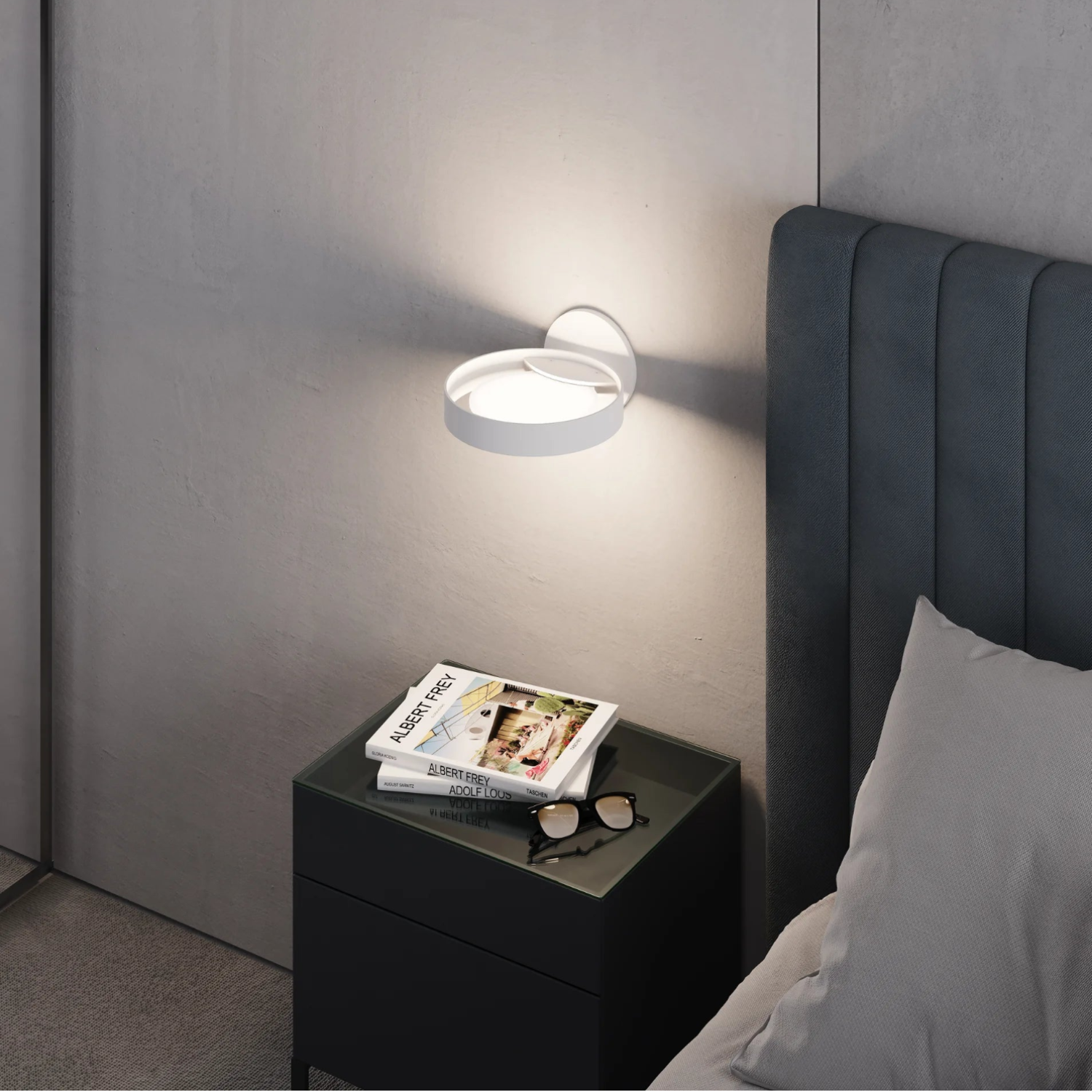 Sonneman Light Guide Ring Satin White 2650.03W Wall Sconce