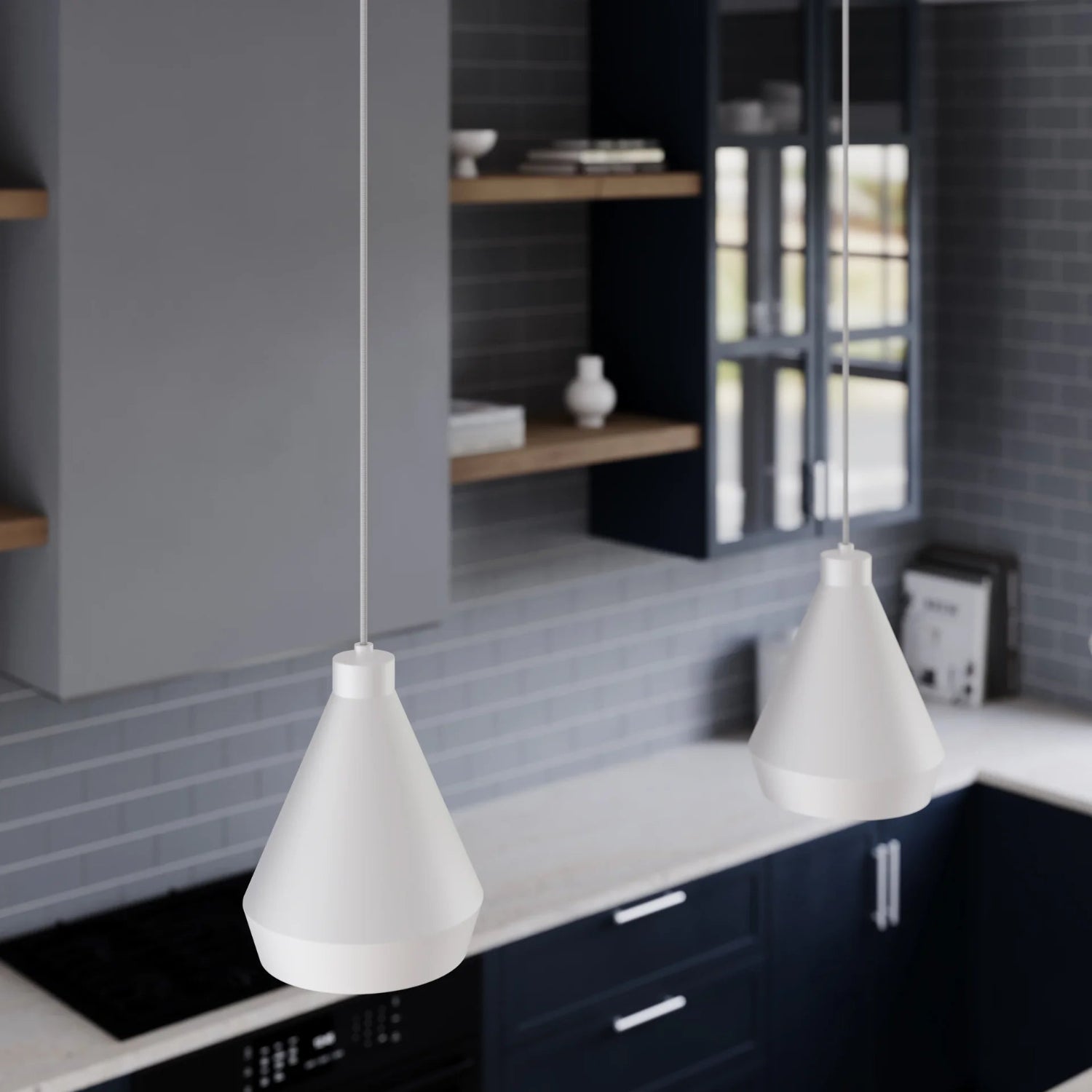 Sonneman Koma Satin White 2750.03-E Pendant